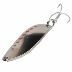 Skeddrag silver med röda prickar vågor 7,5cm 15g