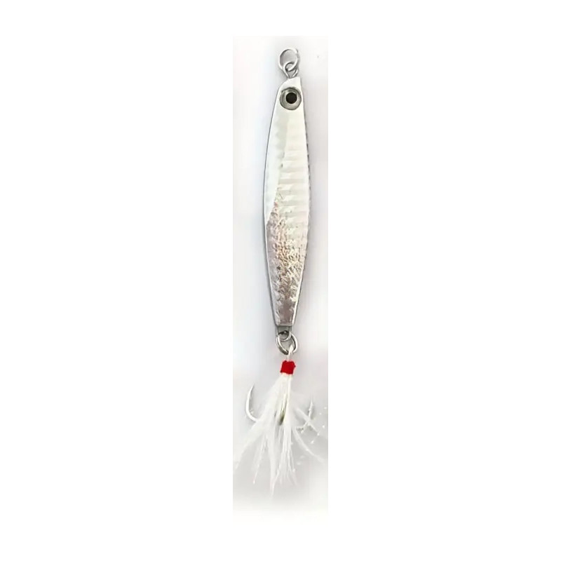 Silver skeddrag med tafs 7cm 21g