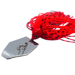 Chatterbait Röd 10cm 12g